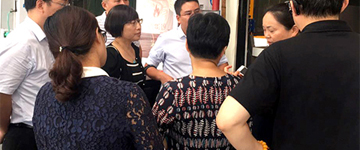 松江市容局領(lǐng)導(dǎo)赴我司迪士尼項目現(xiàn)場考察